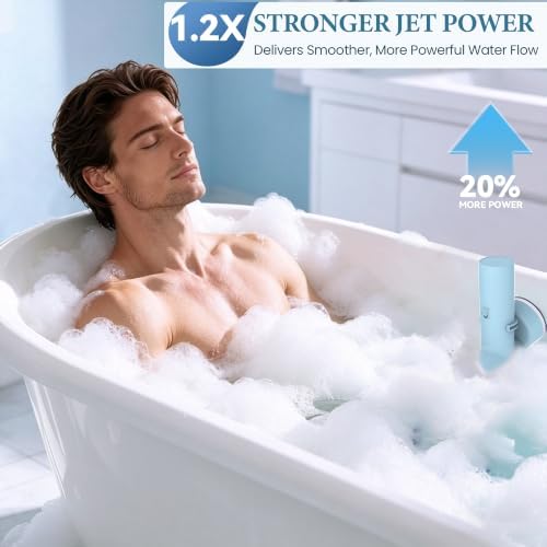Bath Jets for Tub, Cordless IPX7 Rechargeable Bath Jet or Bubble Modes - Image 2