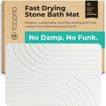 TOSORO - Stone Bath Mat Diatomaceous Earth Shower Mat Non-Slip Super Absorbent Diatomite Stone Bath Mats for Bathroom Floor Quick Drying Natural Easy to Clean (23.5 x 15) - Sandstone by Tosoro
