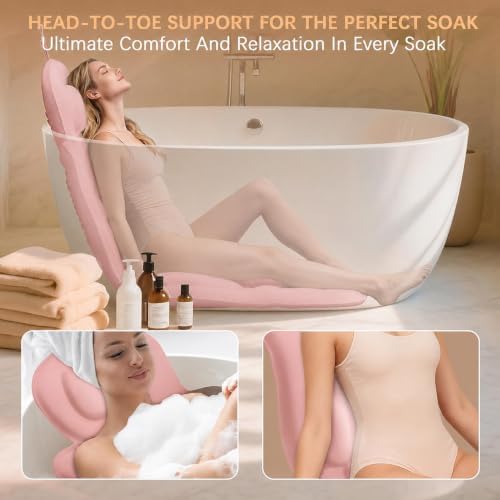 Full Body Bath Pillow for Bathtub Thickened 5D Air Mesh 144 Suction Cups - Image 5
