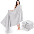 Cotton Paradise 100% Cotton Hand Towels, 2 Piece 35x70 Hand Bath Towels, Silver Grey by UNITEDHOMETEXTILE