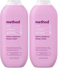 Method Body Wash, Berry Balance, Paraben and Phthalate Free, 18 oz (Pack of 2) by method