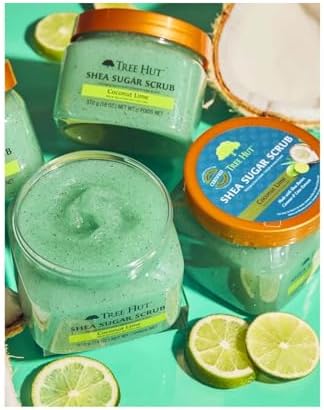 Tree Hut Shea Sugar Scrub - Coconut Lime - 18 oz - Exfoliating Body Scrub for Smooth, Glowing Skin - Made with Real Sugar and Shea Butter (Pack of 2) - Image 2