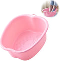 Extra Large Foot Soaking Tub - Pedicure Bowl for Home Spa Treatment - Dead Skin Remover (Pink-1pc)