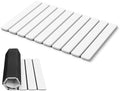 AWW Foldable Stone Bath Mat, Diatomaceous, 23.6"x15.5", White by AWW