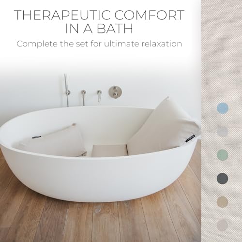 BADESOFA® Luxury Bathtub Seat Cushion in Ivory Pearl - Image 2