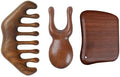 OULIGET Wood Gua Sha Massage Tools Set,Scraping Scalp Massage Comb, Wooden Gua Sha Scraping Tools,3 Pieces.