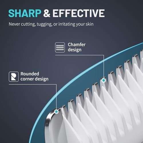 PRITECH Manscape Body Hair Trimmer - Waterproof Pubic Hair Ball Trimmer, Ceramic Blade Shavers Electric Razors for Men with USB-C Charging, Wet/Dry Use, Nick-Free Mens Grooming Kits, Gifts for Men - Image 2
