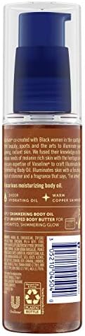 Vaseline Illuminate Me Shimmering Body Oil Created for Melanin Rich Skin, Illuminates Skin with Finishing Touch of Shimmer for Glowing Skin 3.3 oz - Image 2