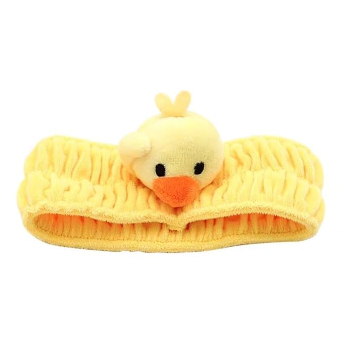 Funny Cat Headband for Women, Cute Animal Duck Frog Dinosaur Snail Kawaii Spa Headband Hair Accessories for Washing Face Shower Sports Beauty Skincare (Style 1)