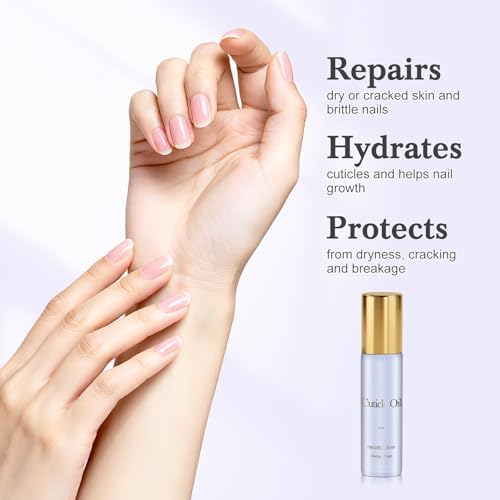 Cuticle Oil, Scented Roll on Nail Oil for Nails, Rose & Lavender, 20 ml - Image 3