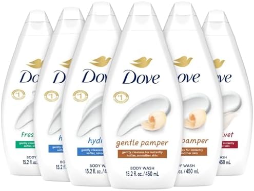 Dove Moisturizing Body Wash, Variety 6-Pack, 15.2 Oz Ea by Dove