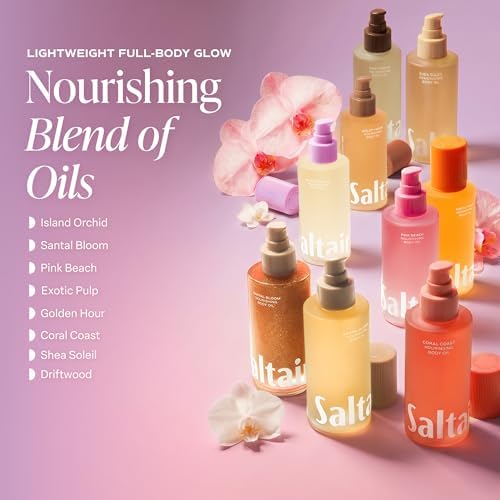Saltair Body Oil – Silky After Shower and Bath Dry Oil for Women and Men – Non-Greasy, Well-Absorbing Moisturizer for Hydrating Dry Skin – Island Orchid Scent, 4oz (Pack of 2) - Image 4