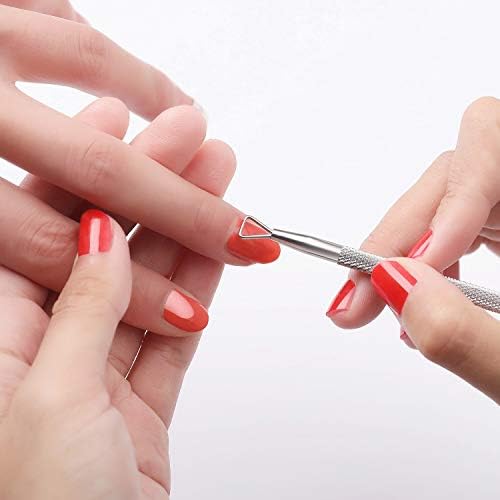 YINYIN Cuticle Trimmer with Pusher and Cutter,Silver - Image 4