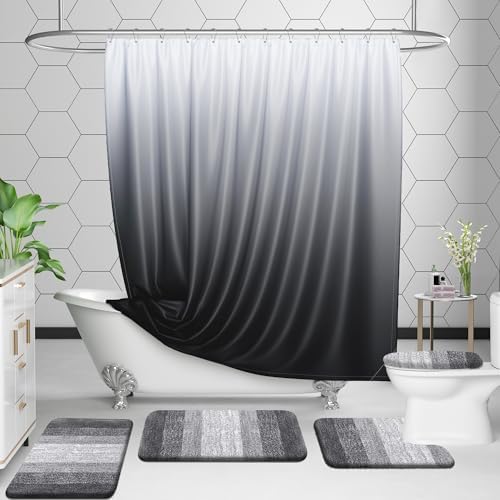 OLANLY Luxury Toilet Rugs U-Shaped 24x20, Soft Absorbent Microfiber Mat - Image 3