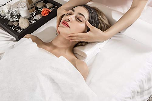 100 Count Disposable Facial Spa Headbands Individual Wrapped