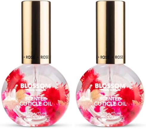 Blossom Cuticle Oil for Nails, Rose, 0.5 fl. oz (Pack of 2) by Blossom
