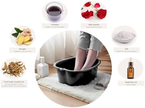 AXLOFO® Foot Soaking Bath Basin, Large Plastic Foot Soaking Tub, Feet Massage Feet Bath Bucket, Great for Getting the Dead/Old Skin Off Your Foots (Apple Green)