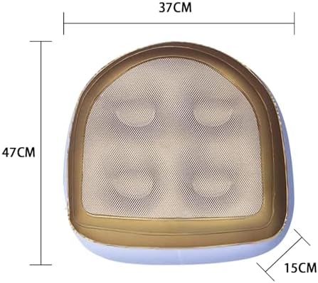 Hot Tub Seats for Adults, Inflatable Hot Tub Accessories with Suction Cup and Mesh, Inflatable and Water-Filled Dual Purpose Hot Tub Booster Seat Comfortable Soft Hot Tub Cushion (Gold) - Image 4