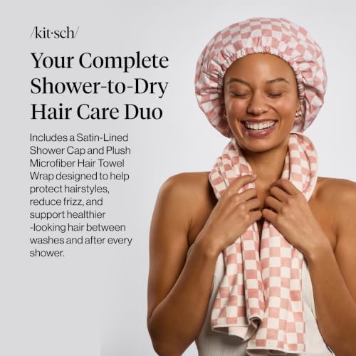 Kitsch XL Microfiber Hair Towel Wrap for Women - Image 2