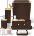 XLHOMO Bathroom Set - Elegant Brown Bathroom Set, Bathroom Accessories Set by BetterbathroomwithXLHOME