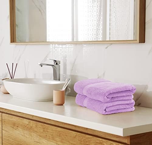 Utopia Towels 8 Piece Luxury Towel Set – Majestic Plush, Super Absorbent & Quicker-to-Dry, Thick 100% Ring Spun Cotton Towels for Bathroom, Spa & Hotel – 2 Bath, 2 Hand, 4 Washcloths, Lavender - Image 6