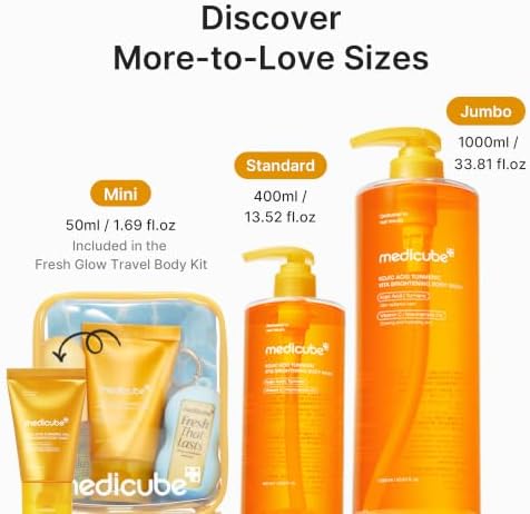 medicube Kojic Acid Turmeric Brightening Body Wash, 33.81 fl.oz - Image 7