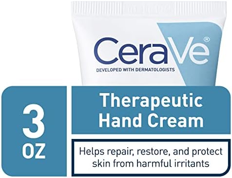 CeraVe Therapeutic Hand Cream for Dry Cracked Hands With Hyaluronic Acid and Niacinamide,Fragrance Free 3 Ounce,(Pack of 2) - Image 4
