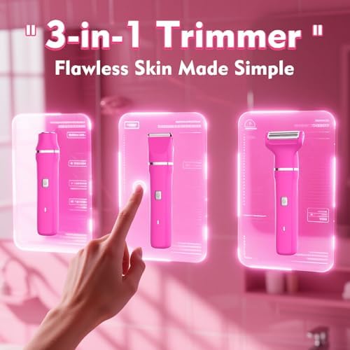 Risina 3-in-1 Bikini Trimmer for Women, Electric Shaver, Grooming Kit - Image 5