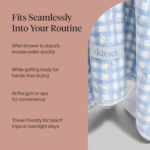 Kitsch XL Microfiber Hair Towel Wrap for Women - Image 6