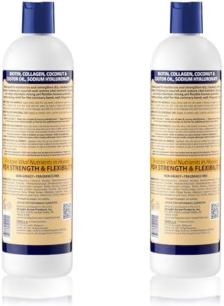 Mane 'n Tail Hoofmaker Hand & Nail Therapy (14.5 Oz Each, 2 Pack) – Fragrance-Free, Biotin & Collagen-Enriched Moisturizing Cream for Nourishing & Strengthening Dry, Cracked Hooves - Image 2