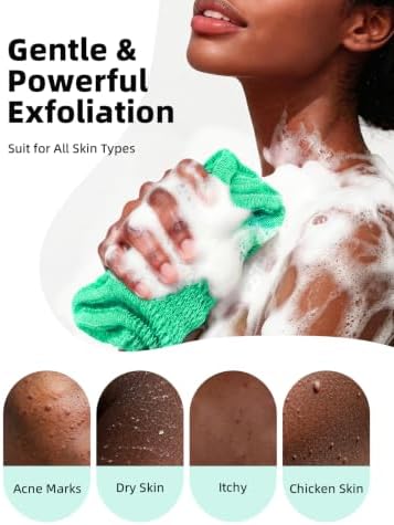 Cleangor 3Pcs African Net Sponge Authentic with Knots - Exfoliating Body - Image 2