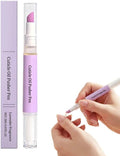 2-in-1 Cuticle Pusher Cuticle Oil Pen, Ceramic Tip Cuticle Tool for Fingernail & Toenail Edges, Portable Cuticle Oil Applicator for Daily Nail Beauty Care (1pc) by NOGCAW