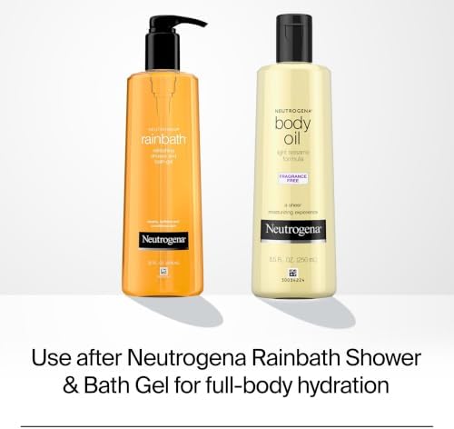 Neutrogena Body Oil Light Sesame Formula, Fragrance-Free, 8.5 fl. oz - Image 7