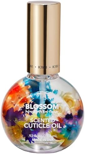 Blossom Cuticle Oil for Nails, Infused with Real Flowers, Kiwi, 0.92 fl. oz by Blossom