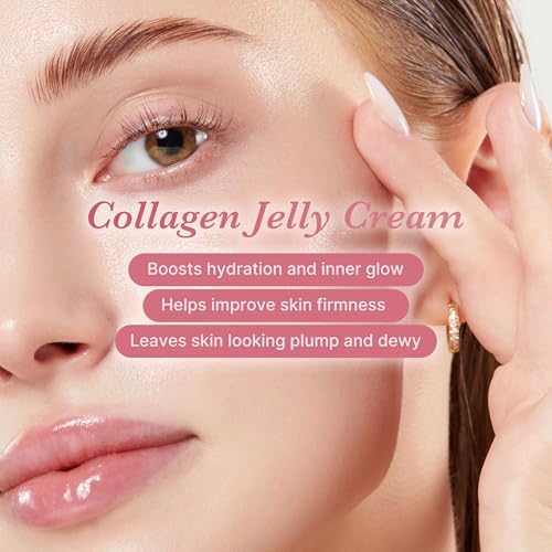 medicube Jelly Cream with Collagen, Niacinamide | Freeze-Dried Hydrolyzed Collagen for Skin Barrier Hydration & 24H Glow | Plumper, Firmer looking skin | 3.71 fl.oz (Pack of 2) - Image 7