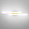 Ralbay 32" LED Gold Vanity Lights for Bathroom 36W Frosted Aluminum Modern Gold Bathroom Vanity Light Fixtures Over Mirror Modern Gold Bath Lighting 6000K White Light