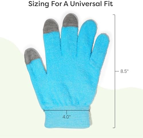ZenToes Moisturizing Gloves for Dry Hands, Media Tips, Fuzzy, 1 Pair - Image 7