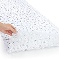 Pebble Shower Mat for Bathtub Non Slip Mat 35"X16" with Suction Cups,White by HOME