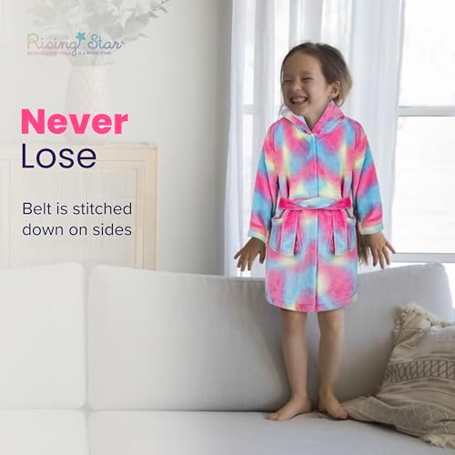 Rising Star Baby Toddler Robe Or Kids Robe for Girls and Boys - Kids & Baby Bath Robe Spa Set with Washcloth or Slippers - Image 3