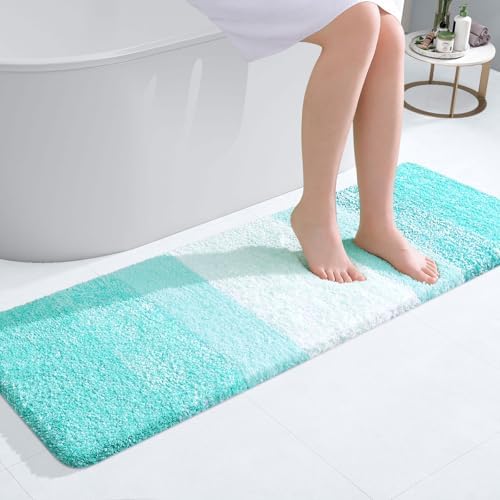 OLANLY Bathroom Runner Rug 47x17, Extra Soft Absorbent Microfiber Bath Rugs by OLANLY
