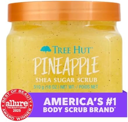 Tree Hut Shea Sugar Scrub, Pineapple, 18 Ounce (Pack of 12) - Image 3