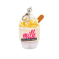 Bath & Body Works Milk Bar Corn Flake Soft Serve PocketBac Holder – Silicone Sanitizer Holder with Silver-Tone Clip