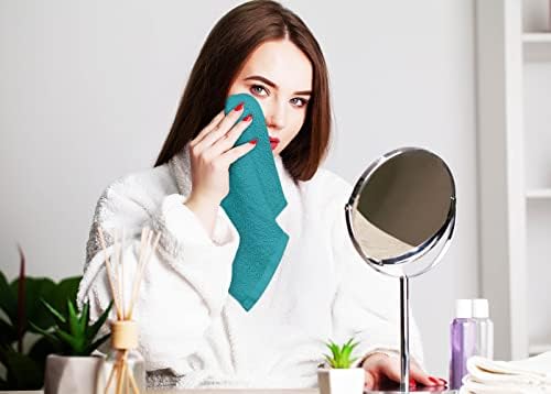 Utopia Towels 24 Pack Washcloths, 12x12 in, 100% Cotton, Turquoise - Image 3
