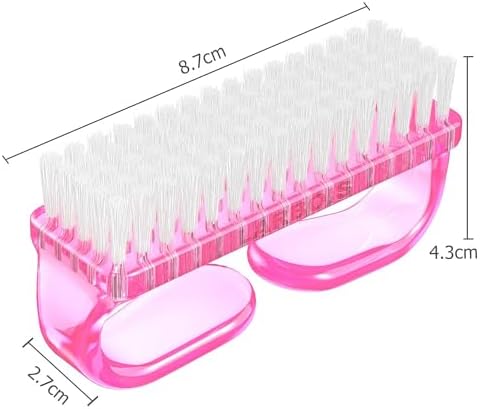 Larbois Handle Grip Nail Brush, Nail Brushes Hand Fingernail Brush Cleaner Scrubbing Kit Pedicure for Toes and Nails Men Women (4 Pack) - Image 6