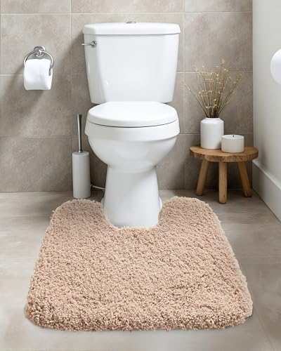 ILANGO Toilet Rugs U Shaped 22" × 24",Soft Absorbent Microfiber Bath Rugs - Image 2