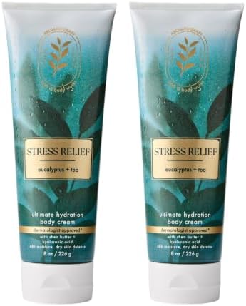Bath & Body Works Aromatherapy Body Cream, Eucalyptus Tea, 8 fl oz, 2 Pack by BathBodyWorks