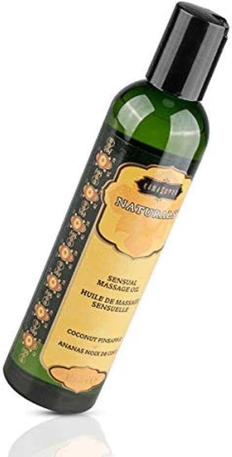 Kama Sutra Naturals Massage Oil, Coconut Pineapple, 8 Ounce