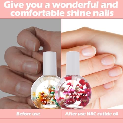 Cuticle Oil, Nail Growth Oil Natural Blend of Jojoba, Vitamin E Nail Cuticle Oil for Repairs Cuticles Overnight Moisturizes and Strengthens Nails Cuticles 2 x 0.92 oz Orange & Rose - Image 3