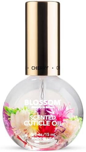 Blossom Cuticle Oil for Nails, Hydrating, Moisturizing, Cherry, 0.5 fl. oz by Blossom
