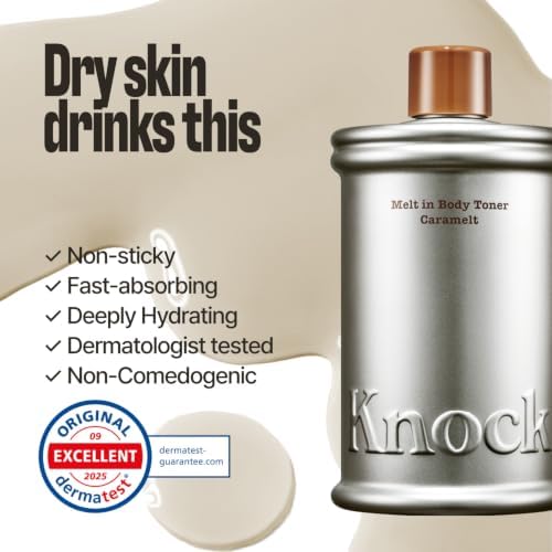 Knock Melt-In Body Toner Caramelt, Milky Body Moisturizer with Ceramide - Image 3